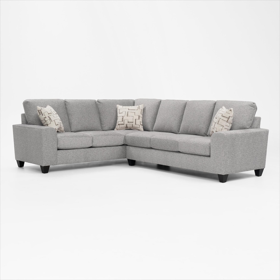 canyon gray sectional   