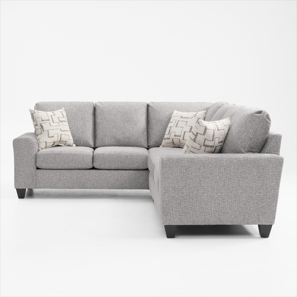 canyon gray sectional   