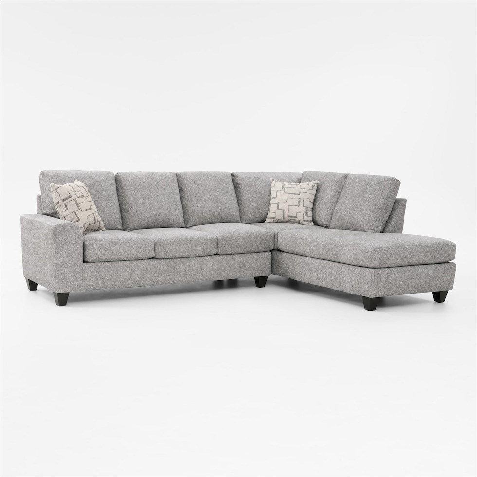 canyon gray sectional   