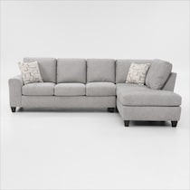 canyon gray sectional   