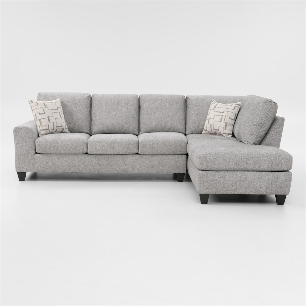 canyon gray sectional   