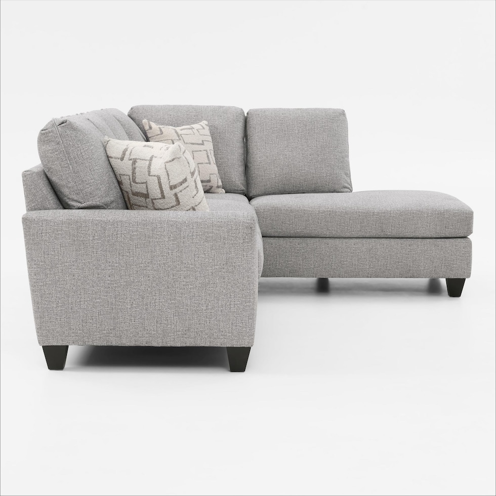 canyon gray sectional   