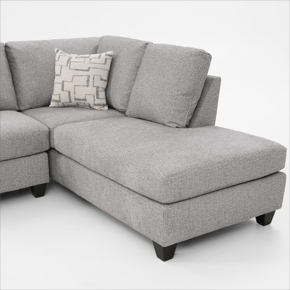canyon gray sectional   