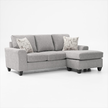 Canyon Sofa with Reversible Chaise - Gray