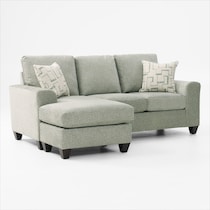 canyon green sofa chaise   