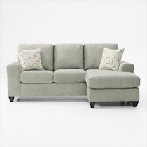 canyon green sofa chaise   