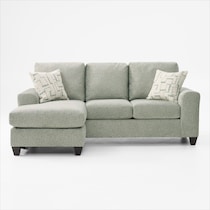 canyon green sofa chaise   