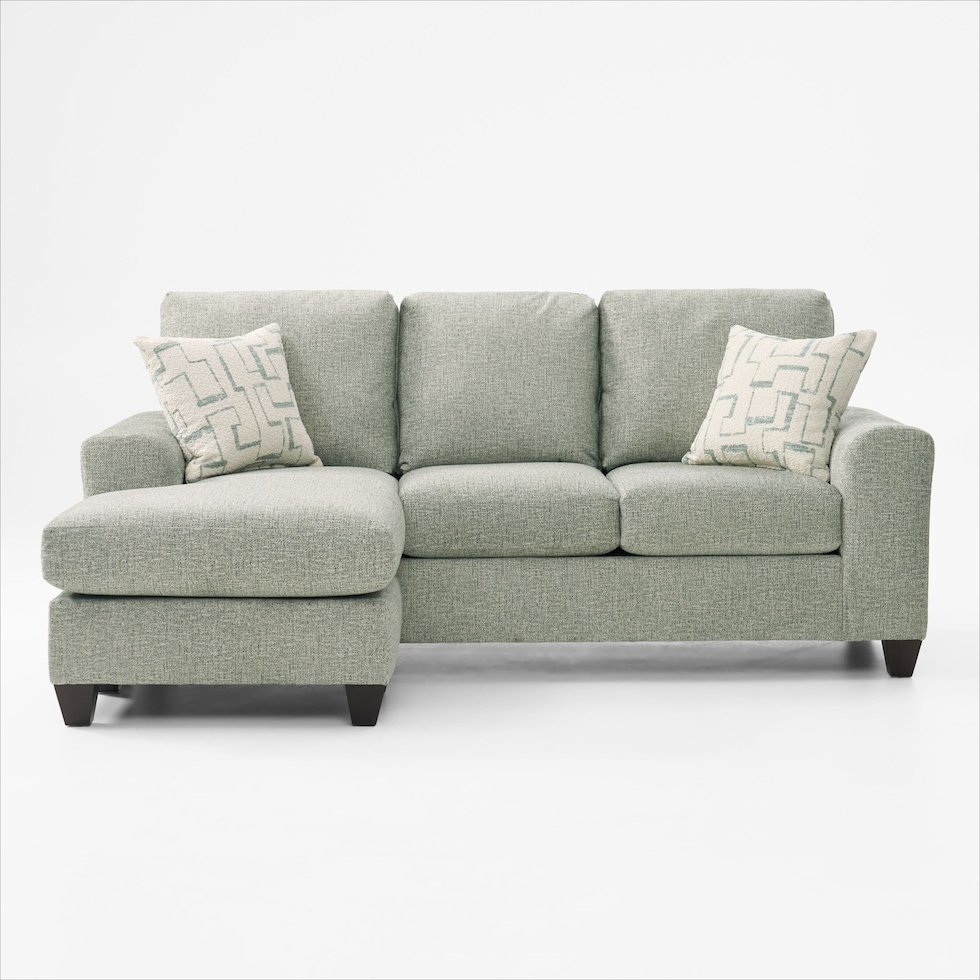 canyon green sofa chaise   