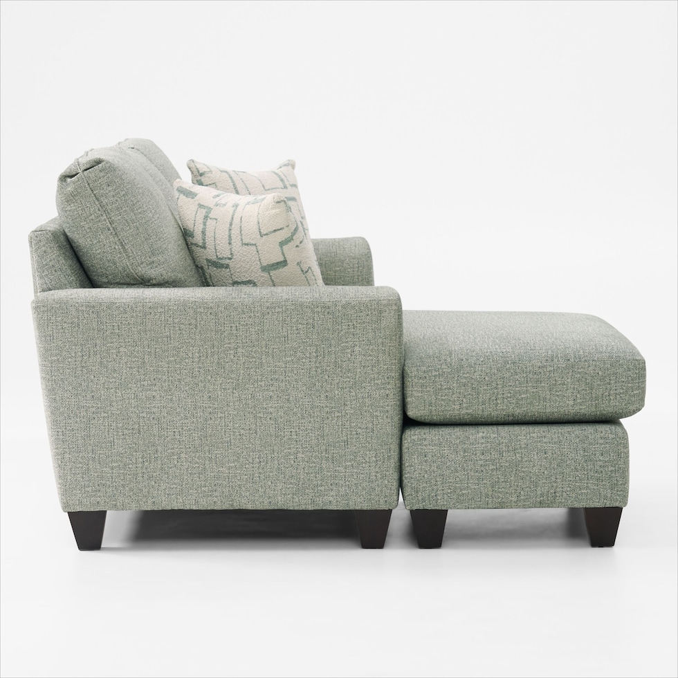 canyon green sofa chaise   