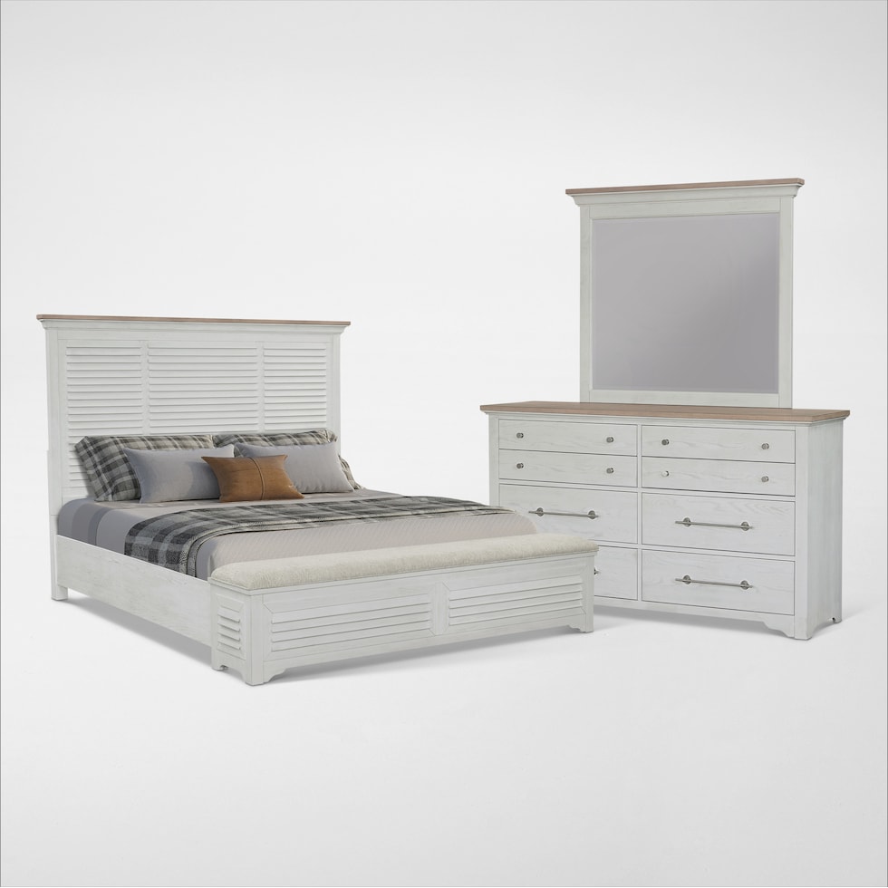 cape may light brown  pc queen bedroom   