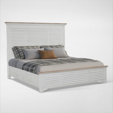 Cape May 6-Piece Panel Bedroom Set with Dresser, Mirror and Nightstand