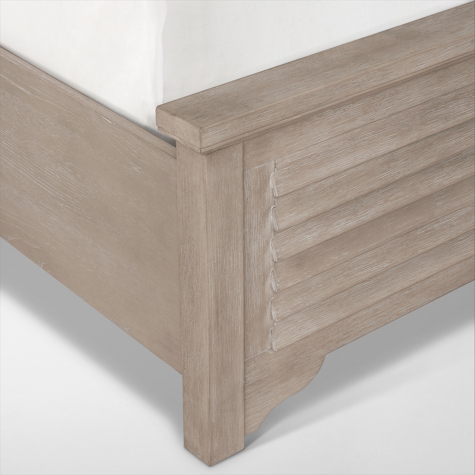cape may neutral queen bed   