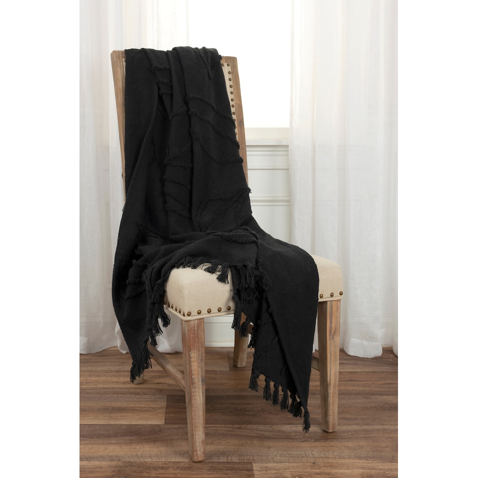 capra black blanket   