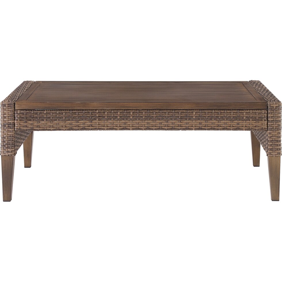 capri dark brown outdoor coffee table   