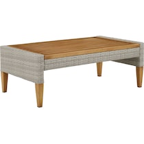 capri gray outdoor coffee table   