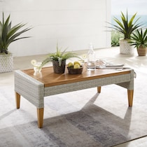 capri gray outdoor coffee table   