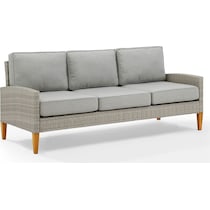 capri gray outdoor sofa   