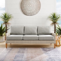 capri gray outdoor sofa   