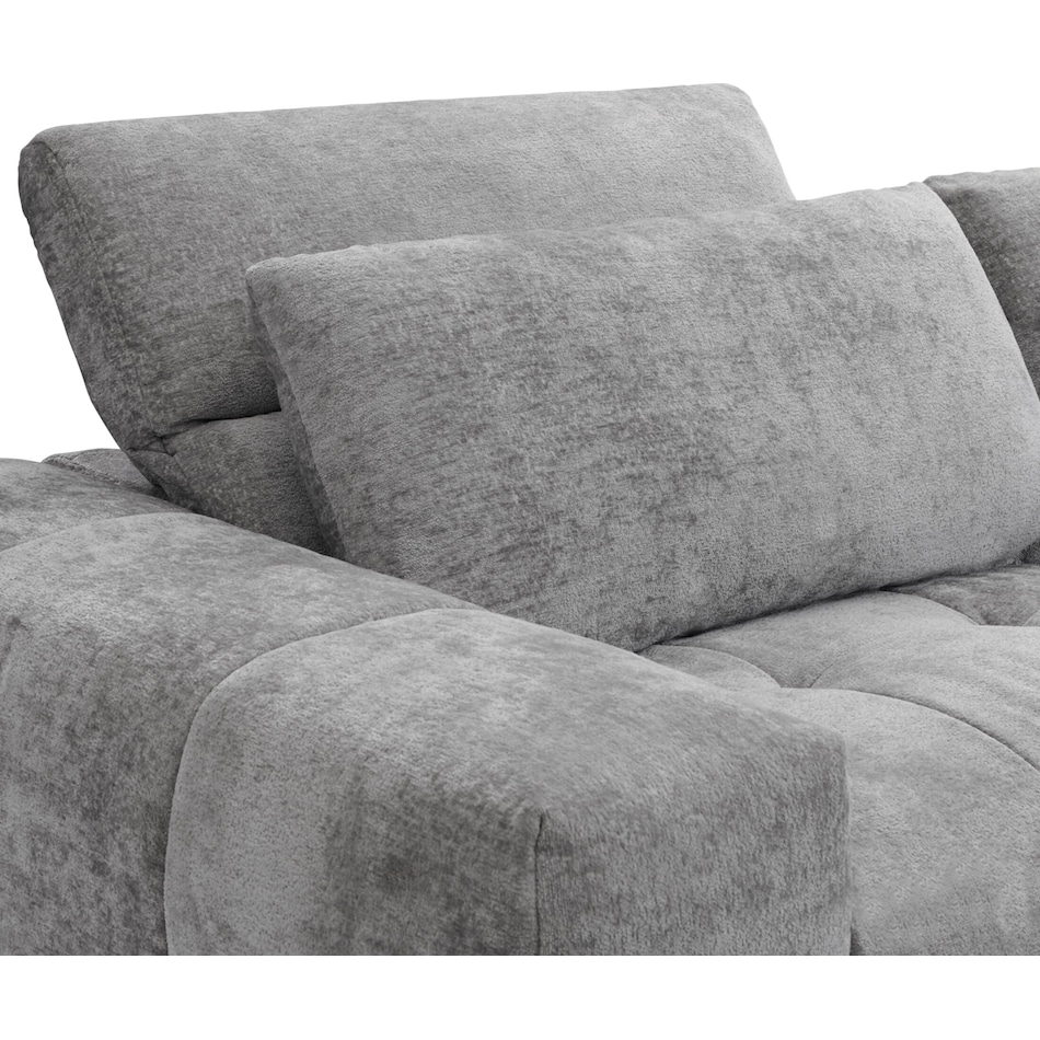 caprice silver  pc power reclining sofa   