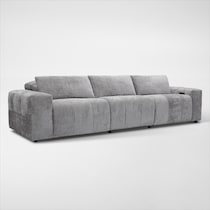 caprice silver sofa   