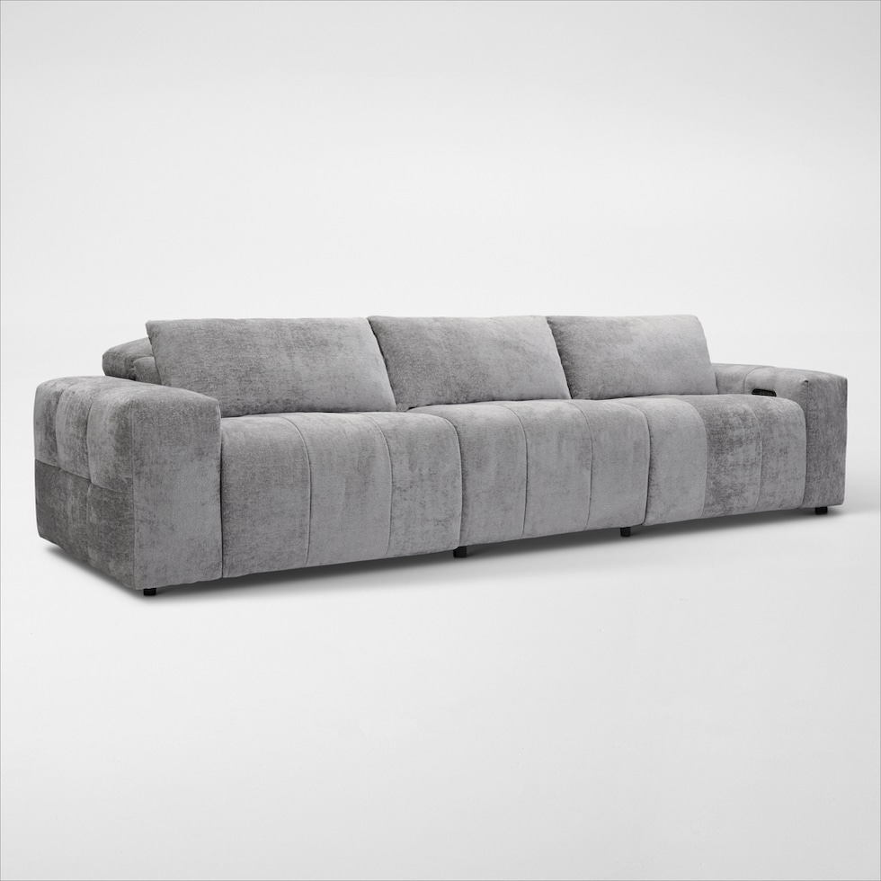 caprice silver sofa   