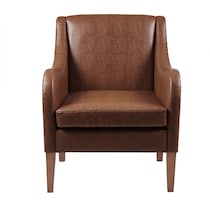 capstone dark brown accent chair   