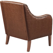 capstone dark brown accent chair   