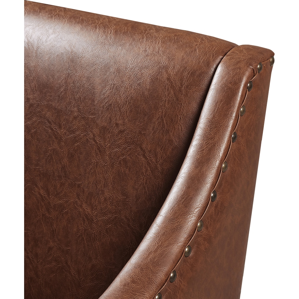 capstone dark brown accent chair   