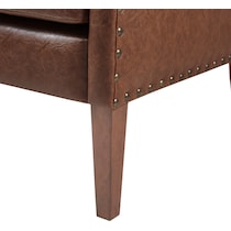 capstone dark brown accent chair   