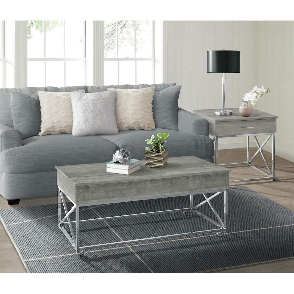 caraway gray lift top coffee table   