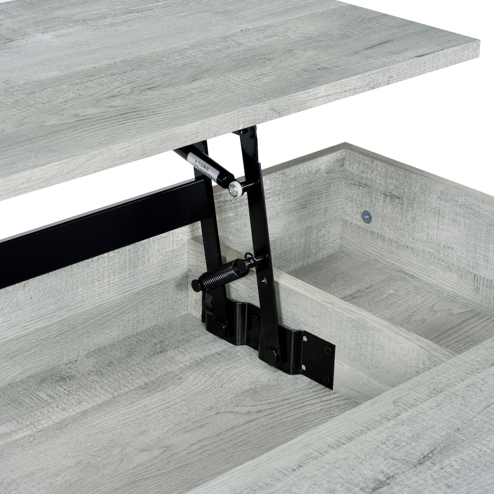 caraway gray lift top coffee table   