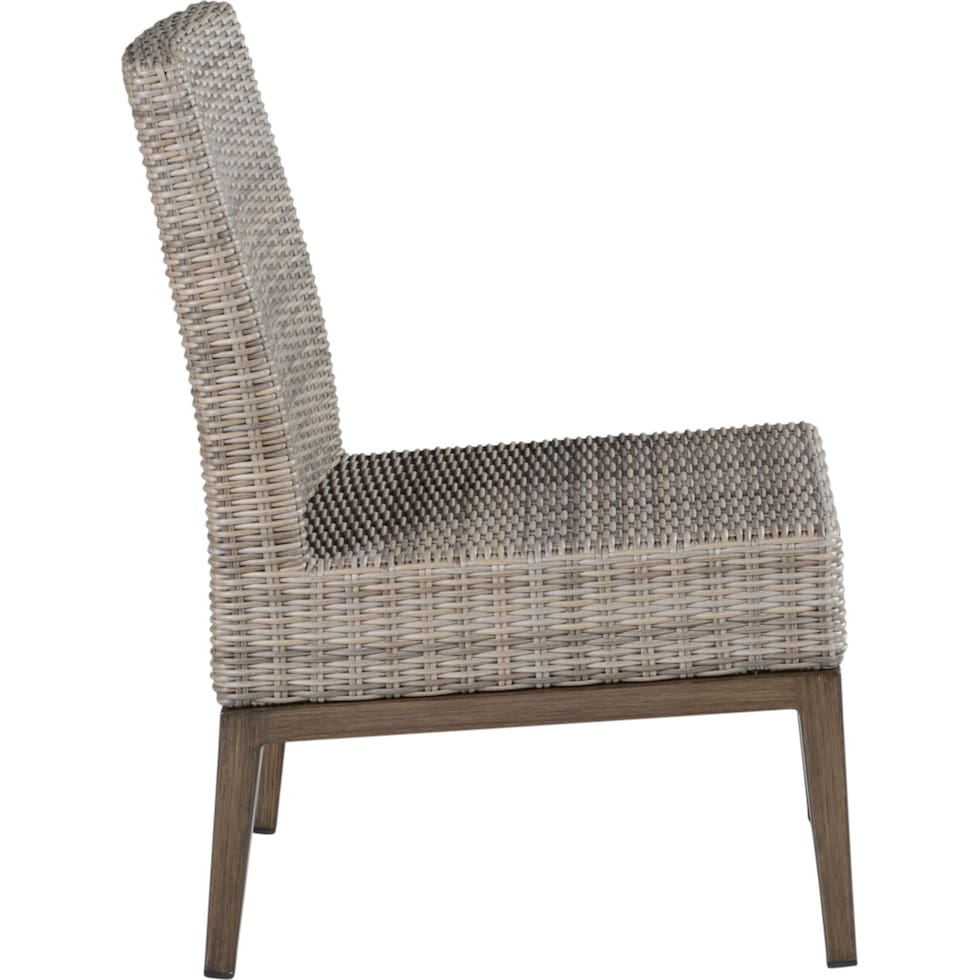 caribbean dark brown outdoor dining chair   