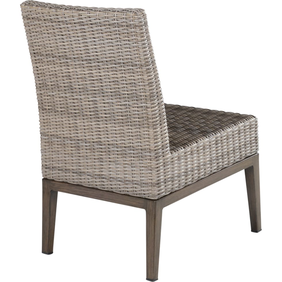 caribbean dark brown outdoor dining chair   