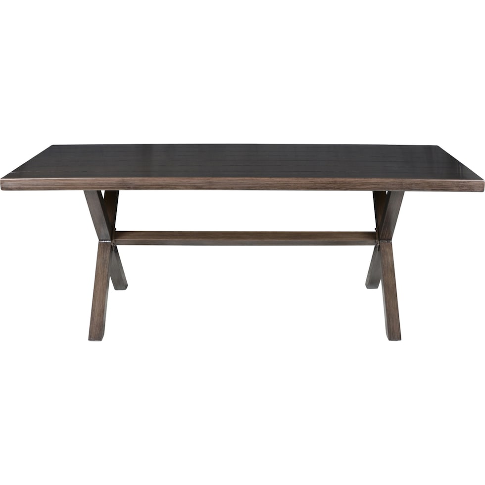 caribbean dark brown outdoor dining table   