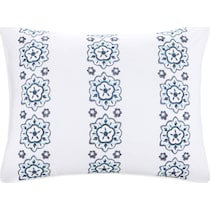 carise blue full queen bedding set   