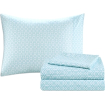 carise blue queen bedding set   