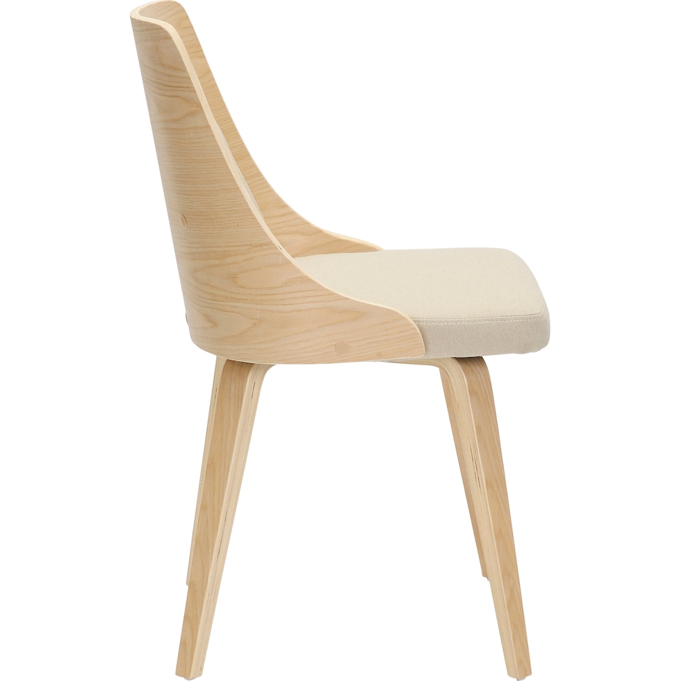 carla cream natural dining chair   