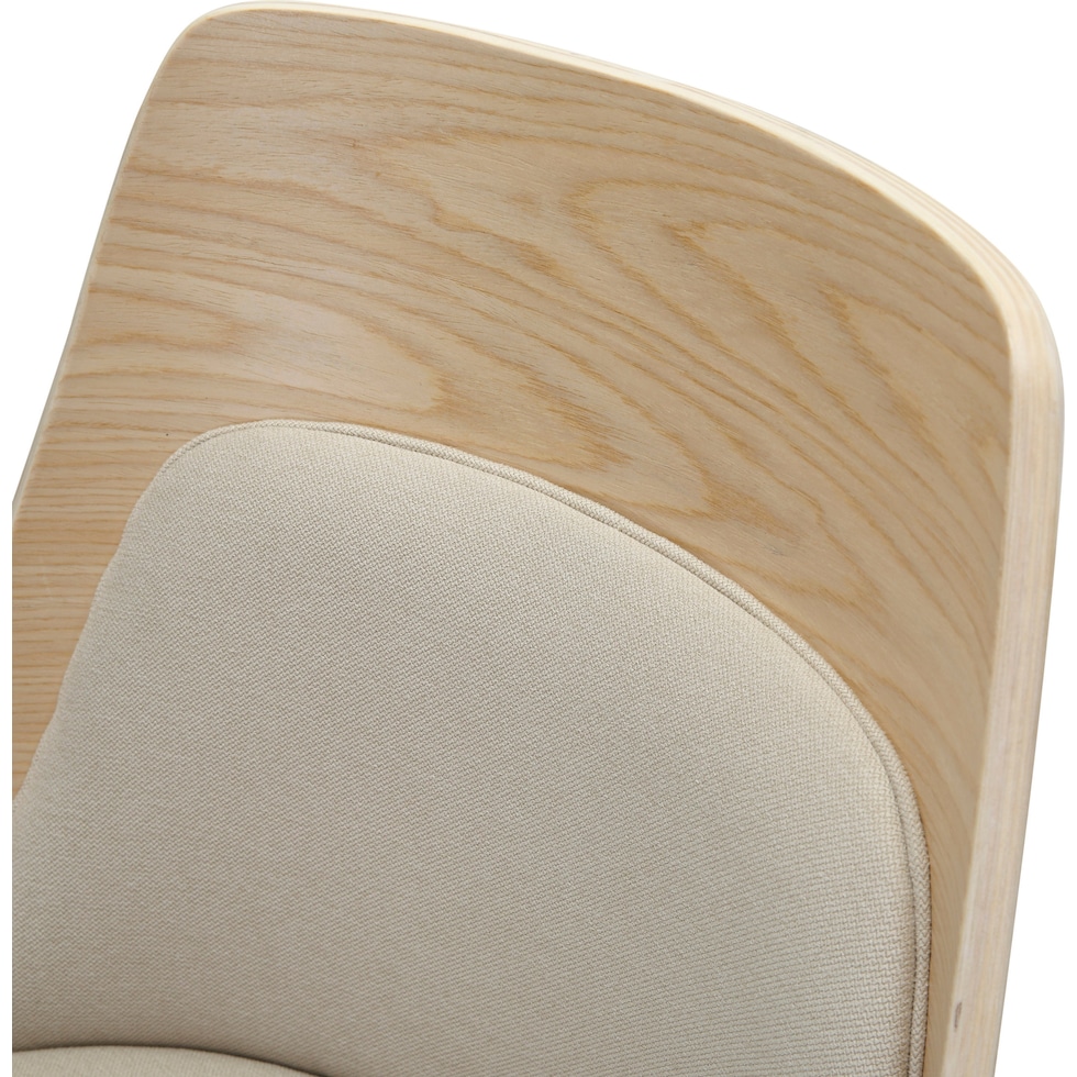 carla cream natural dining chair   