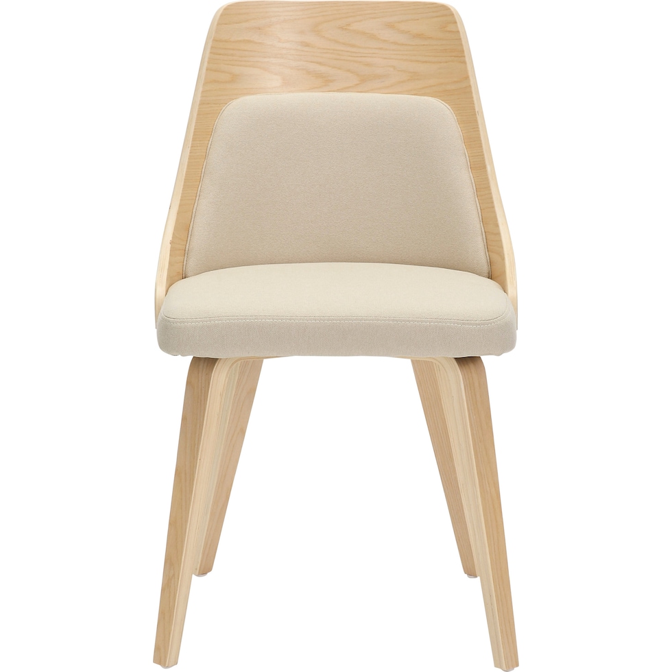 carla cream natural dining chair   