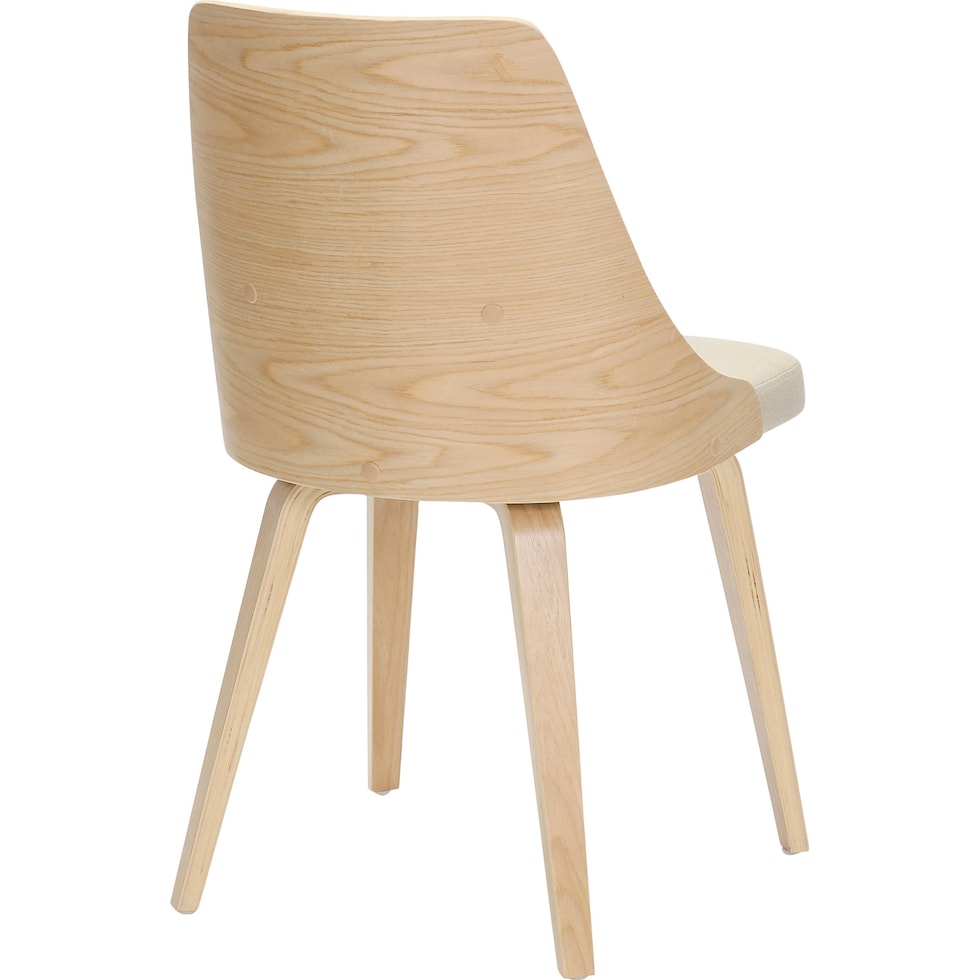 carla cream natural dining chair   