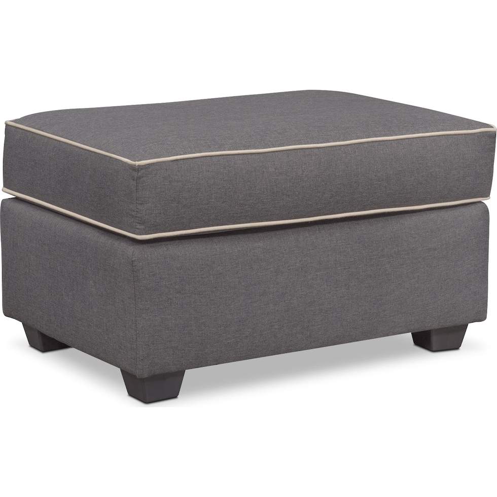 carla gray ottoman   