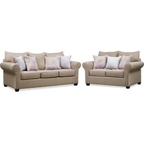 carla light brown  pc living room   