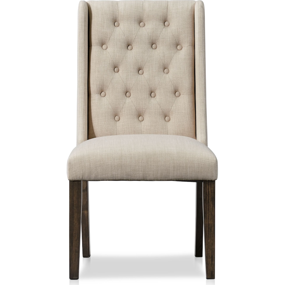 carlisle dark brown dining chair   