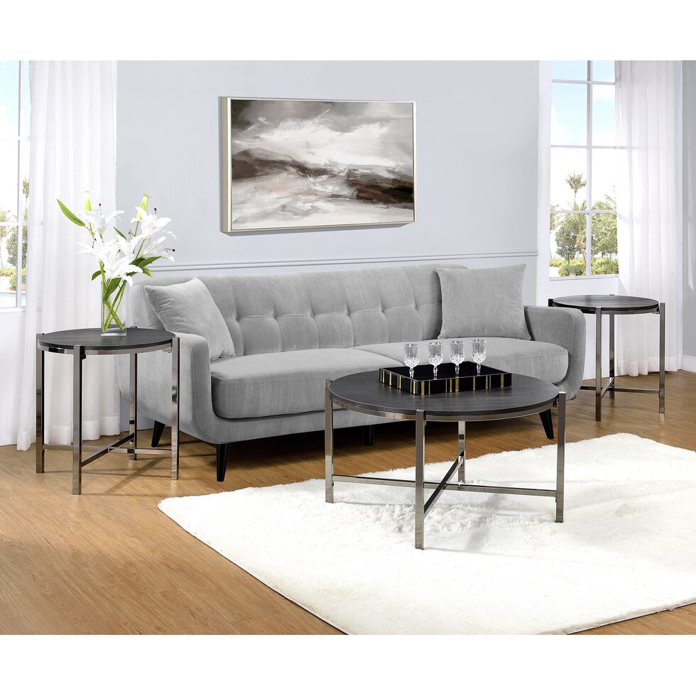 carlo black pc table set   