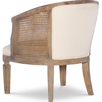 carmello gray and brown accent chair   