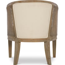 carmello gray and brown accent chair   