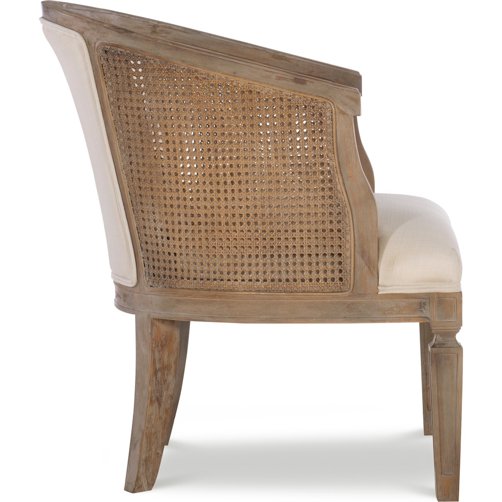 carmello gray and brown accent chair   