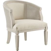 carmello white accent chair   