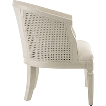 carmello white accent chair   