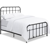 carmen black queen bed   